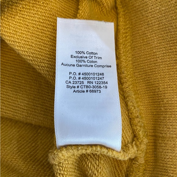 Aritzia The Group by Babaton Quarter Zip Cropped Sweater Mustard Yellow - XXS - Picture 6 of 6